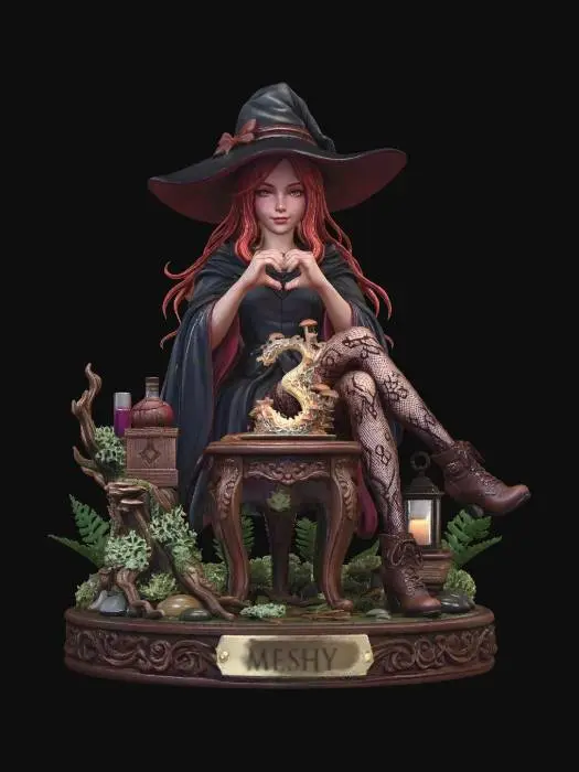 3D model for 3rd Anniversary Witch