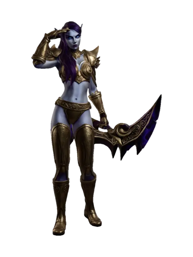 Azure Flame Sentinel - Wow 3D model, vytvořený pomocí AI