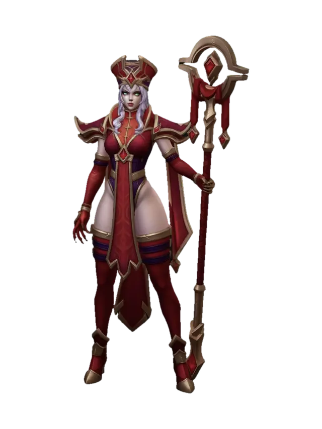 Crimson Arcane Queen - Wow 3D model, vytvořený pomocí AI