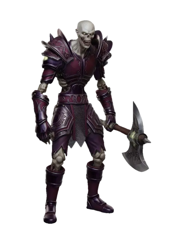Lich Warlord in Dark Armor - Wow 3D model, vytvořený pomocí AI