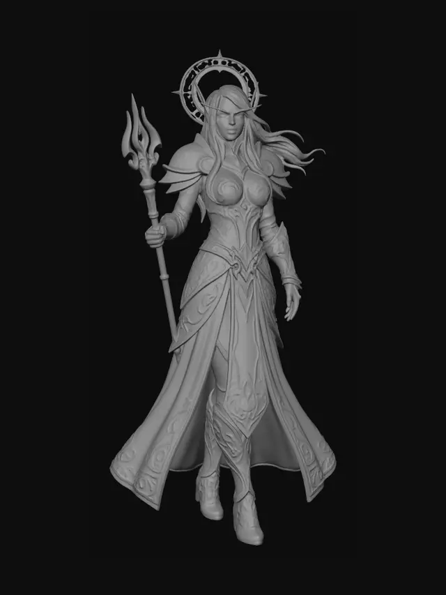3D model for Azure Empress of the Arcane Court