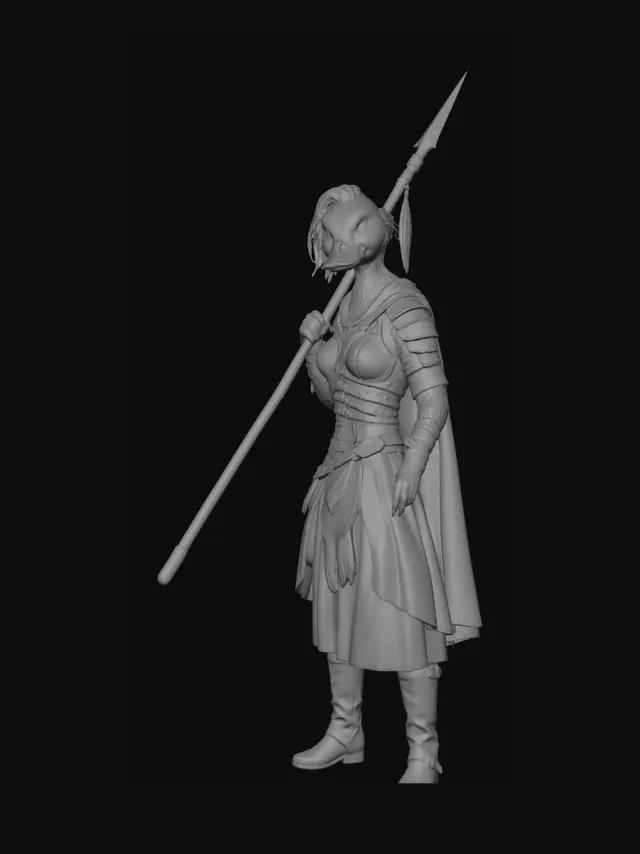 3D model for Mallard Warrior