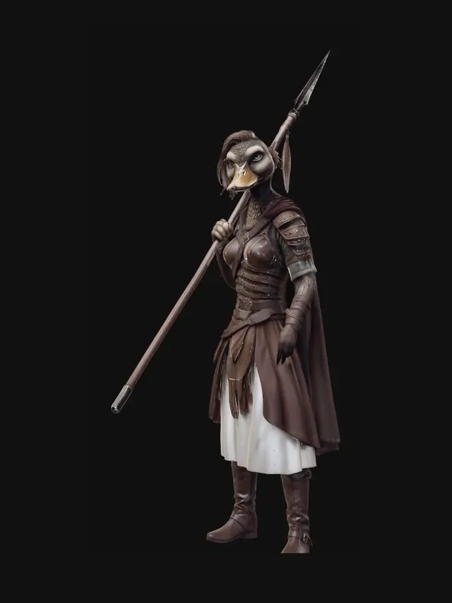 3D model for Mallard Warrior