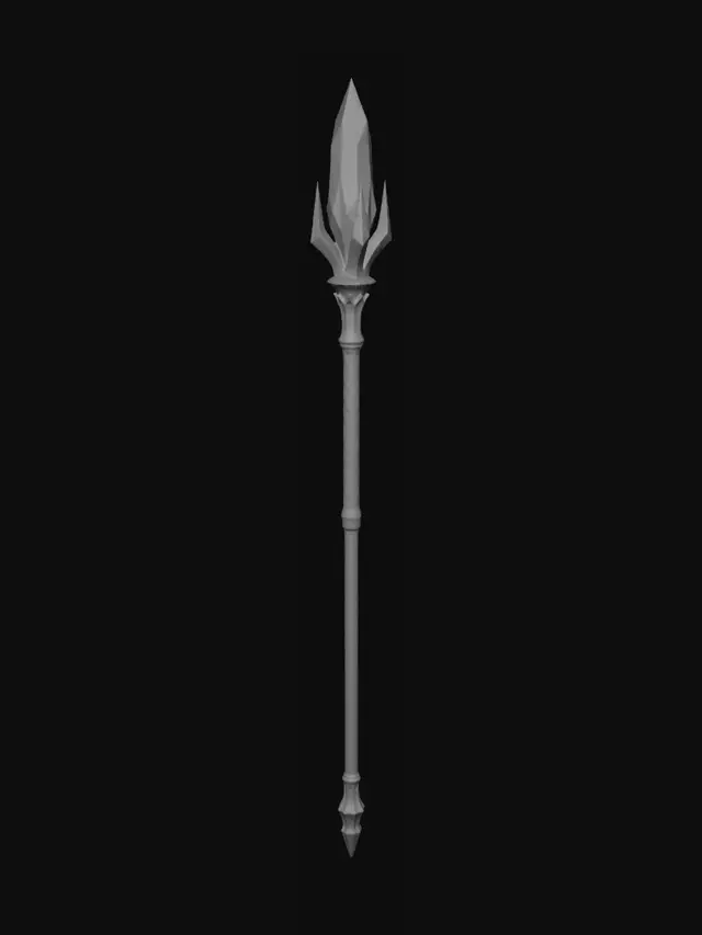 3D model for Azure Crystal Spear