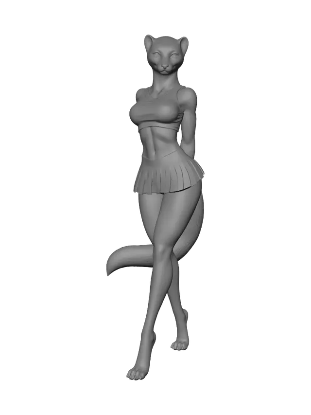 3D model for Midnight Panther Cheerleader