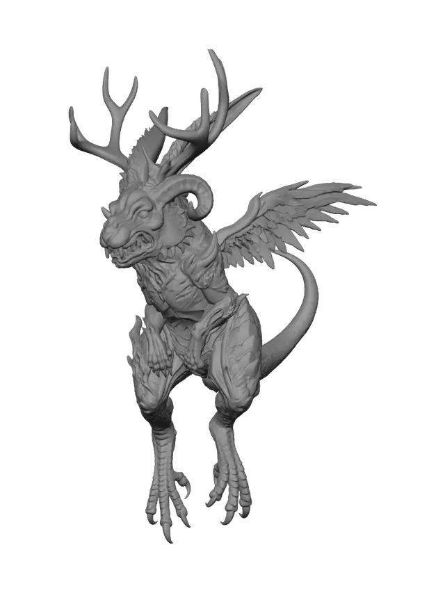3D model for The Antlered Harbinger