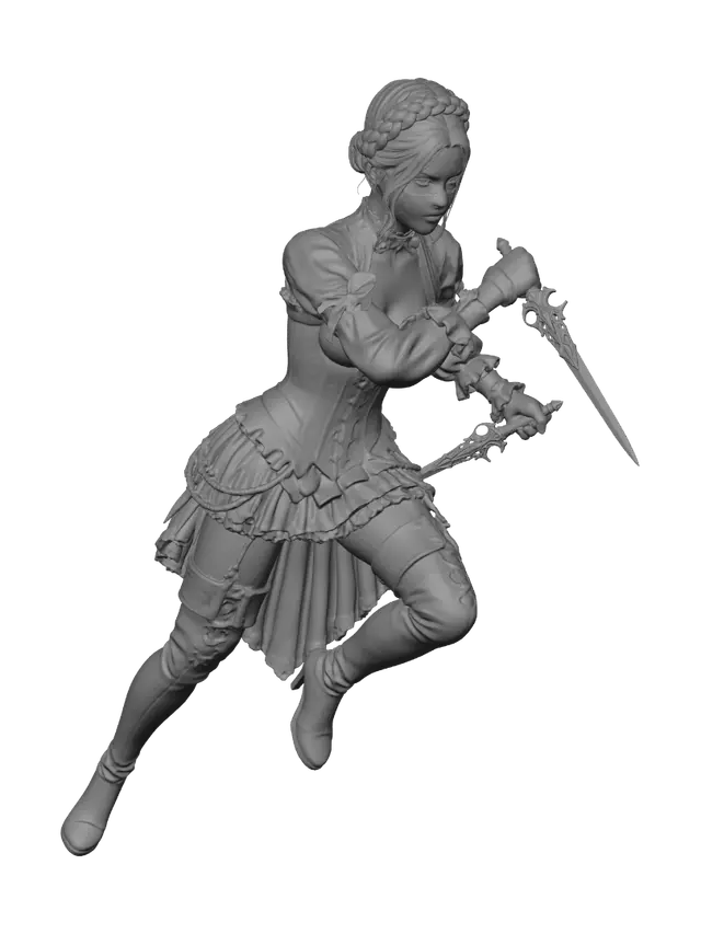 3D model for Elegant Stilett Assassin