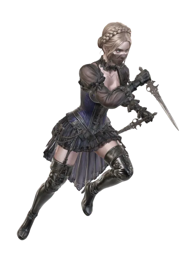 3D model for Elegant Stilett Assassin