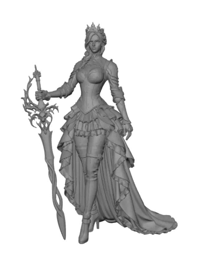 3D model for Crimson Queen of Blades