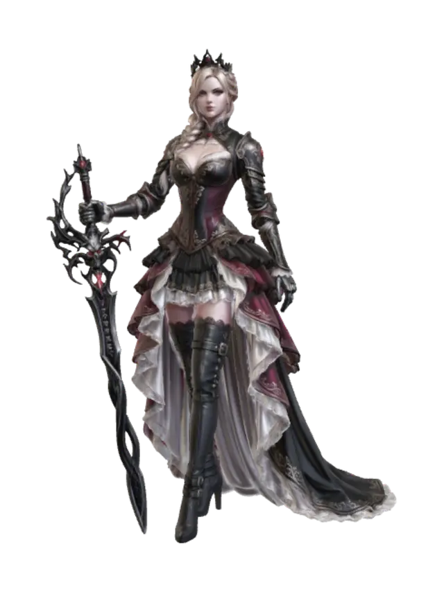 3D model for Crimson Queen of Blades