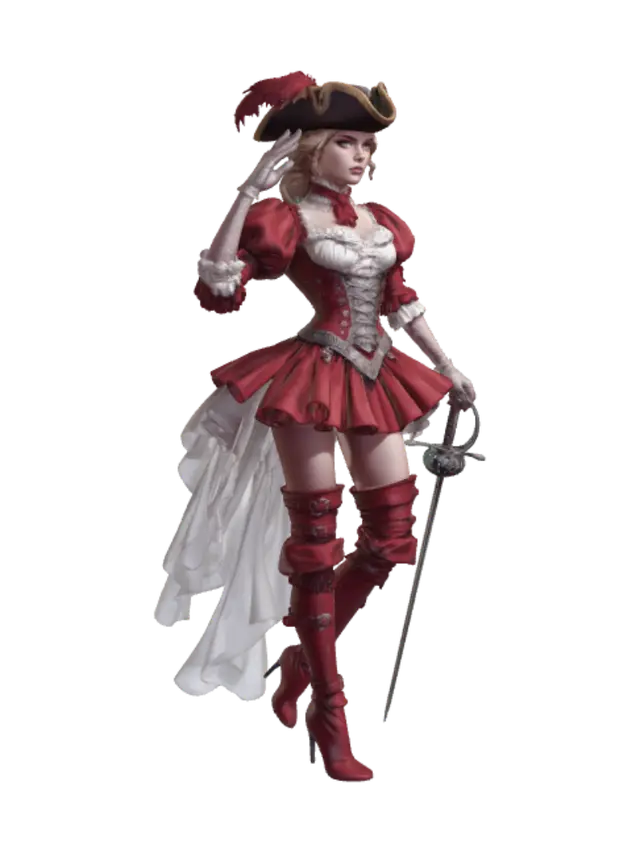 3D model for Crimson Corsair