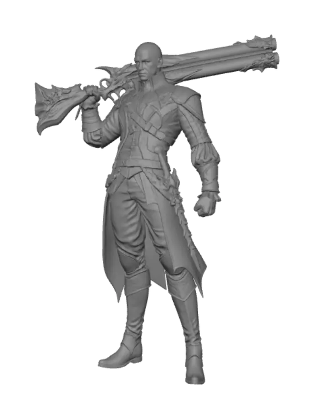 3D model for Dragon-Engraved War Cannon