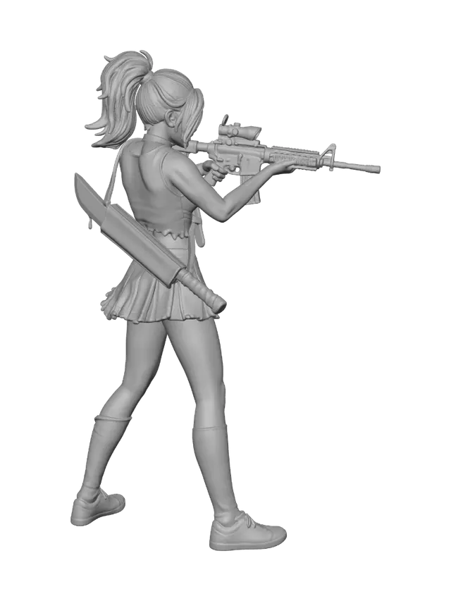 3D model for Cheerleading Standing and Firing