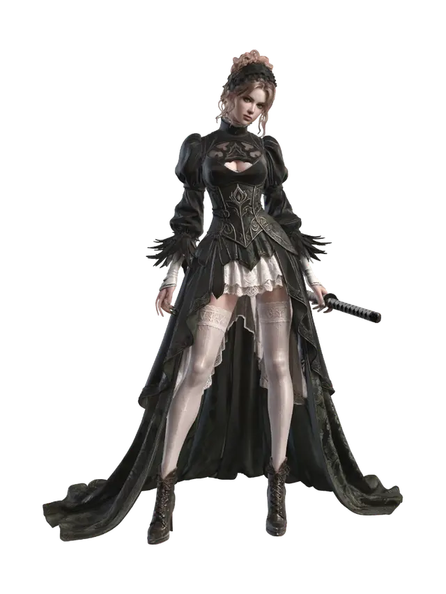 3D model for Gothic Duelist Princess