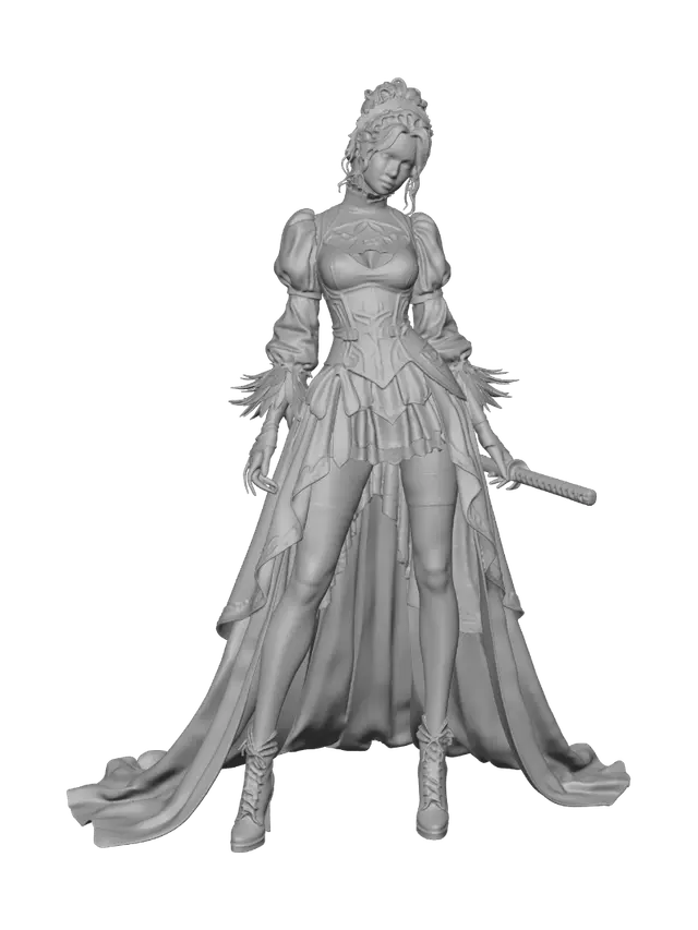 3D model for Gothic Duelist Princess
