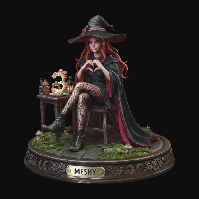 3D model for Enchanted Heart of the Forest Witch