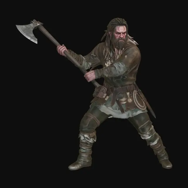 3D model for Battle-Worn Berserker