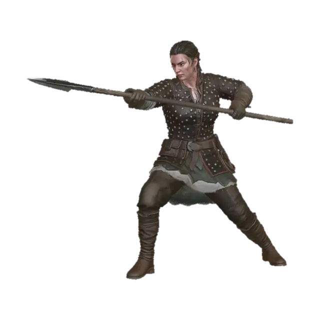 Iron Spear Warlord - Norse 3D model, vytvořený pomocí AI