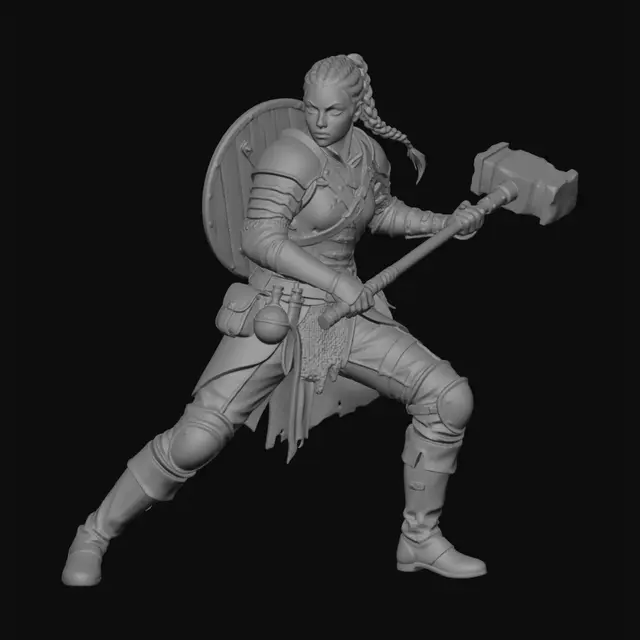3D model for Ironbound Shieldmaiden