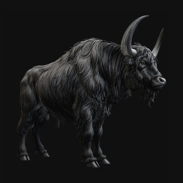 3D model for Midnight Bison