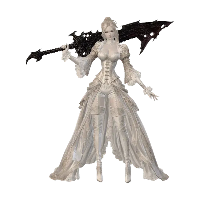 Ivoryblade Bride 3D model, vytvořený pomocí AI