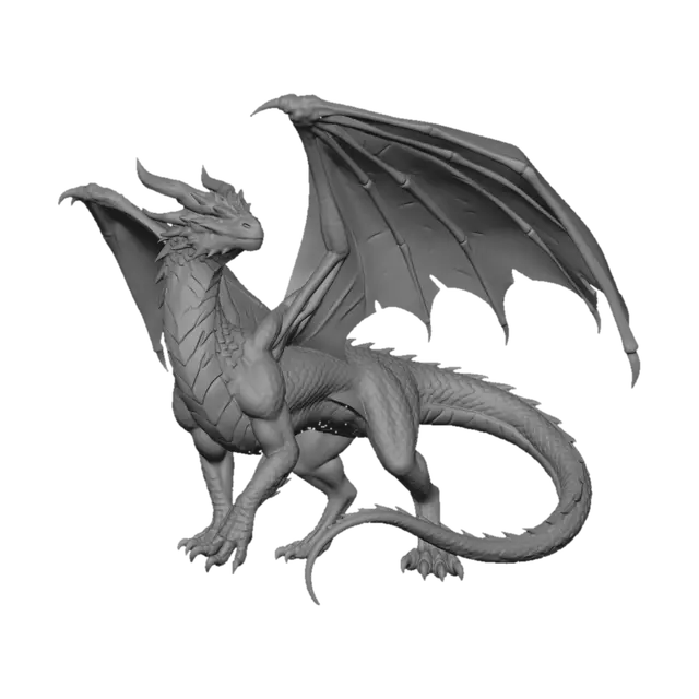 3D model for Crimson Ember Dragon