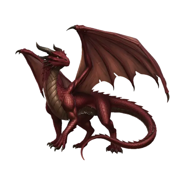 3D model for Crimson Ember Dragon