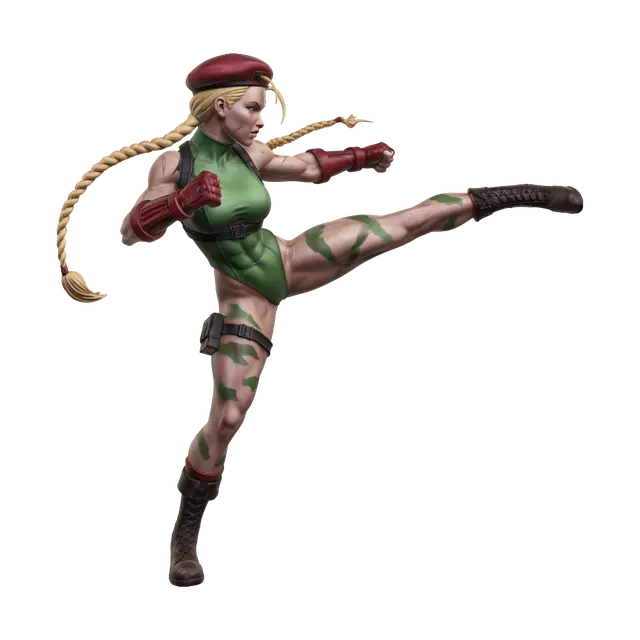 Cammy - Stance 3D model, vytvořený pomocí AI