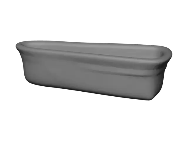 3D model for Black oval tray