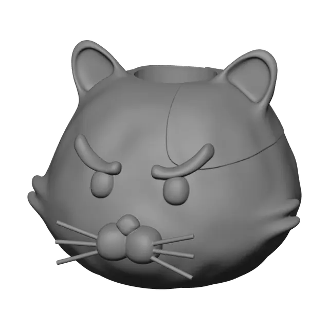 3D model for Weathered Emoji Cat