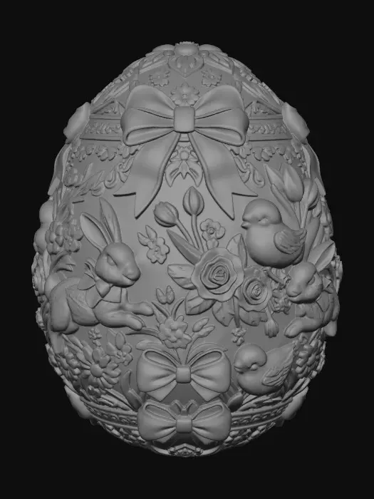 3D model for Blooming Easter Egg, #EasterEgg2026#