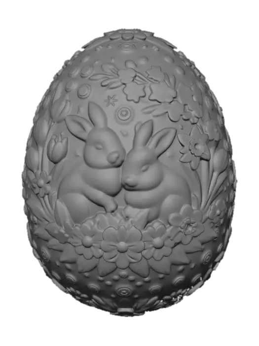 3D model for Bunnies in an Easter Egg Garden, #EasterEgg2026#