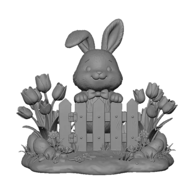 3D model for Hoppy Easter Bunny, #EasterEgg2026#