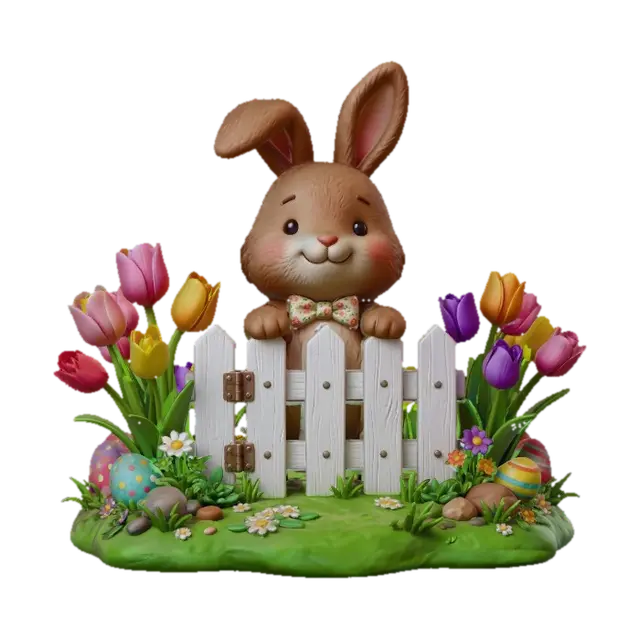 3D model for Hoppy Easter Bunny, #EasterEgg2026#