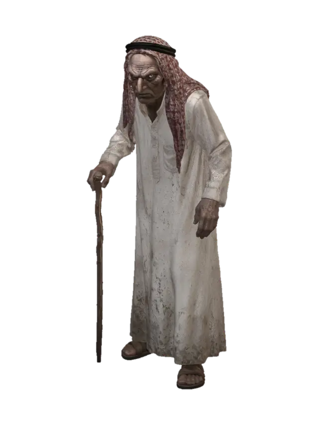 Desert Wanderer - Horrer 3D model, vytvořený pomocí AI