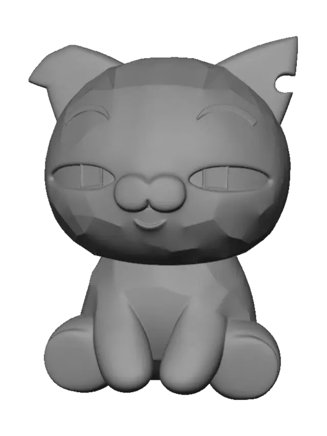 3D model for Smiling Kitten