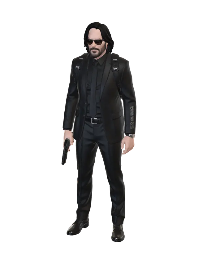 Noir Operative - Spy 3D model, vytvořený pomocí AI