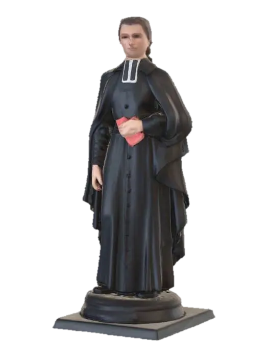 Saint Marcellin Champagnat statue 3D model, vytvořený pomocí AI