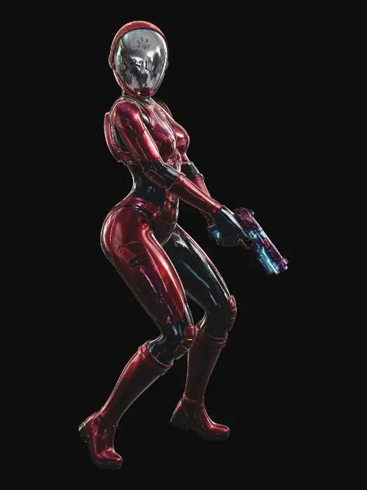 3D model for Crimson Exosuit