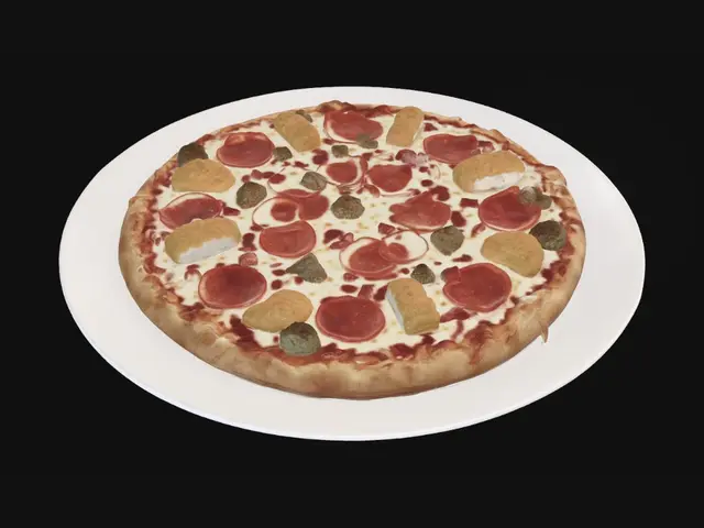 3D model for Pepperoni and Meatball Pizza