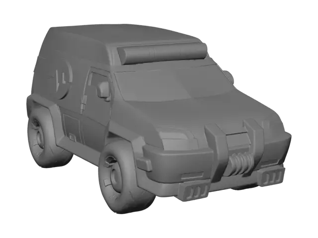3D model for Crimson Rescue Van