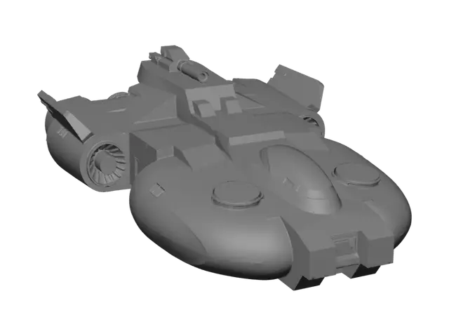 3D model for Crimson Starfighter