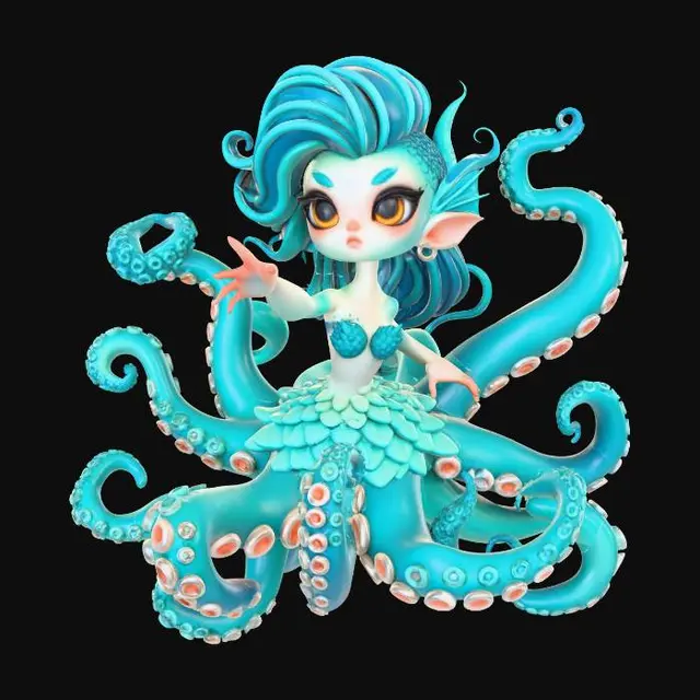 3D model for OctoEnchantress