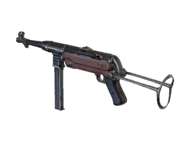 MP40 Submachine Gun - German 3D model, vytvořený pomocí AI