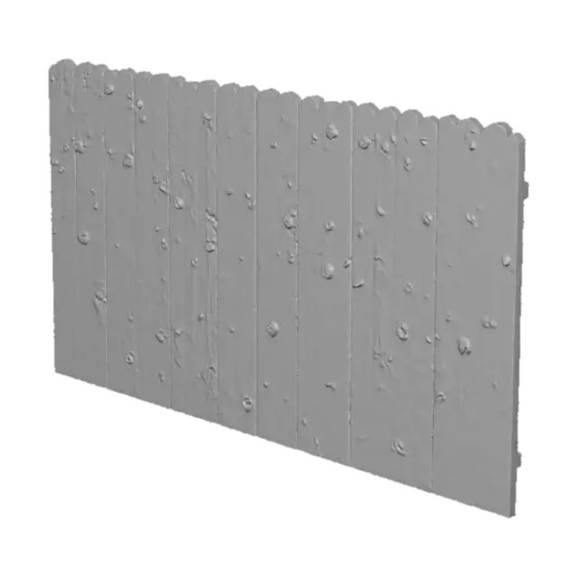3D model for make a wooden fence