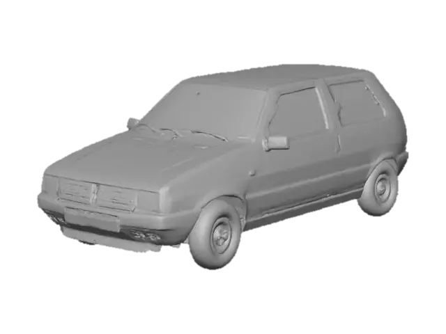 3D model for Red Fiat Uno Classic