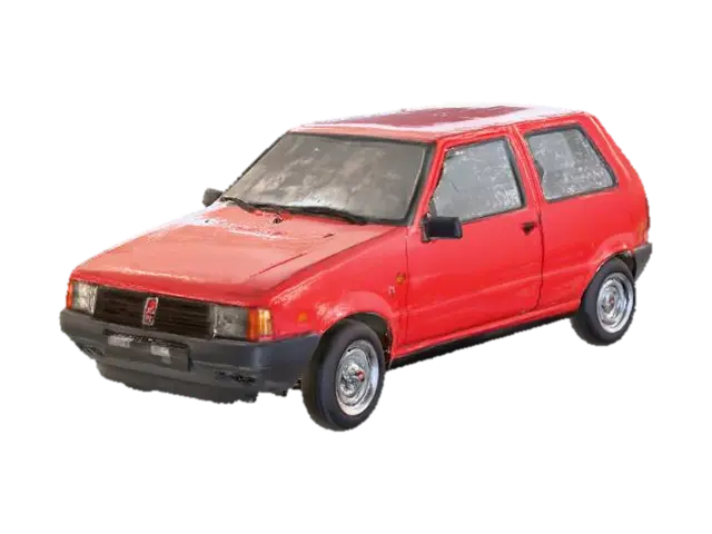 3D model for Red Fiat Uno Classic