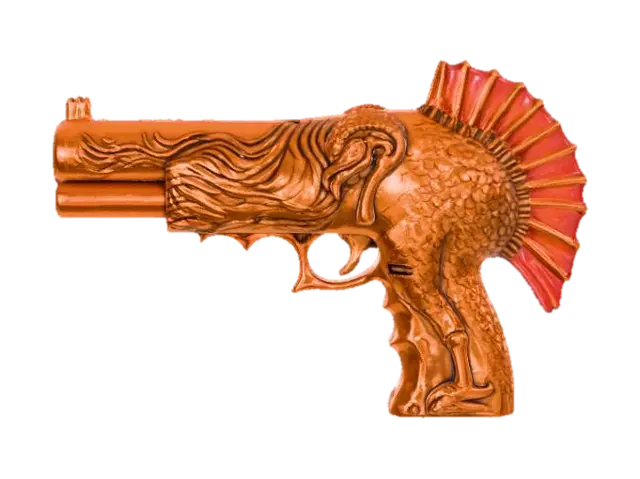 3D model for High detail, #Thanksgiving# style weapon, with cooked turkey design.