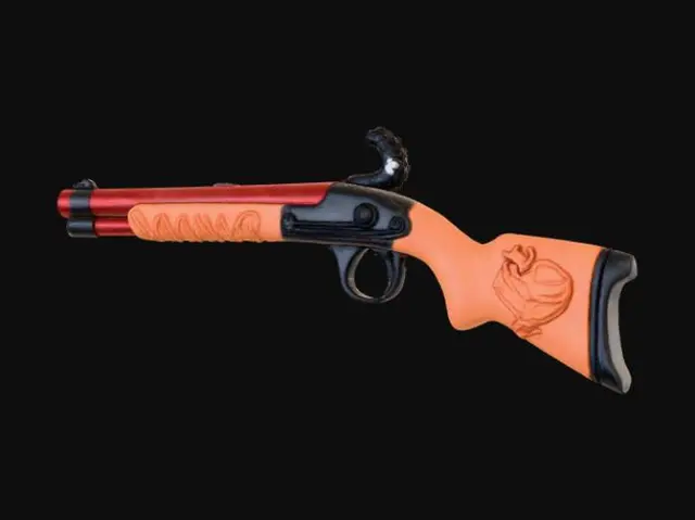 3D model for High detail, #Thanksgiving# style weapon, with cooked turkey design.