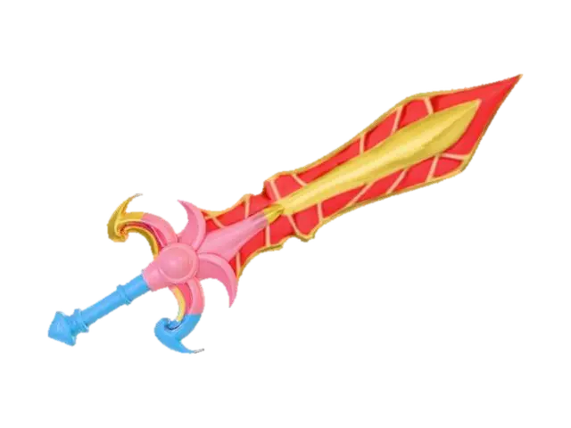High detail, ridiculous, cartoon, weapon - Silly 3D model, vytvořený pomocí AI